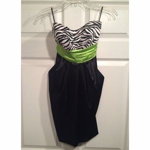 Strapless homecoming dress
