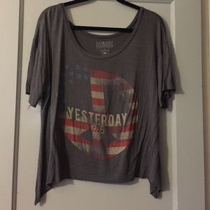 Grey peace sign t shirt!