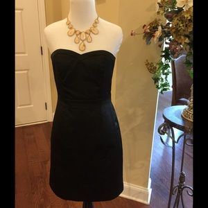 H&M heart neckline black strapless dress LBD