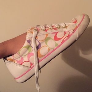 Coach Barrett Rainbow Print Sneakers