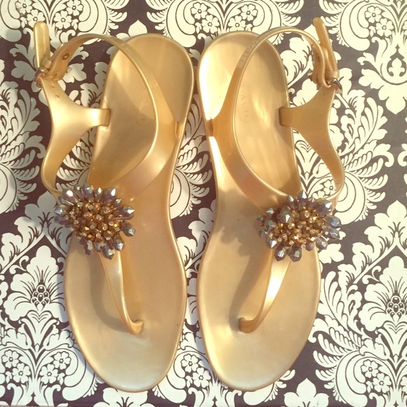 Coach Gold Sandal's!