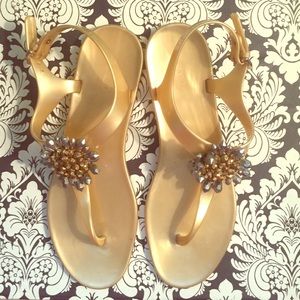 Coach Gold Sandal's!