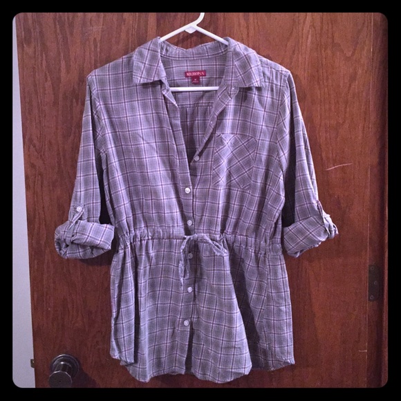 Cotton Plaid Top
