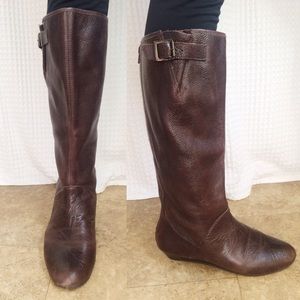 Dark Brown Leather Cathy Jean Boots