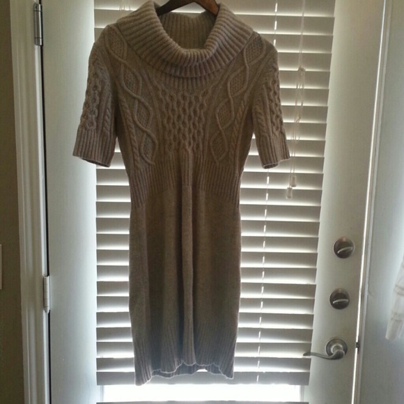 Ann Taylor Loft beige sweater dress