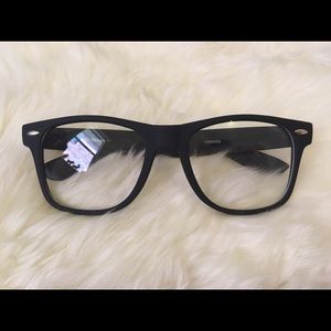 Non-Prescription Matte Black Glasses