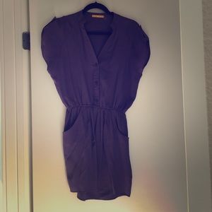 Alice and Olivia Purple silk dress