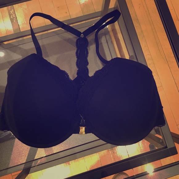 Natori Feathers Racerback Bra in Black Size 34DD