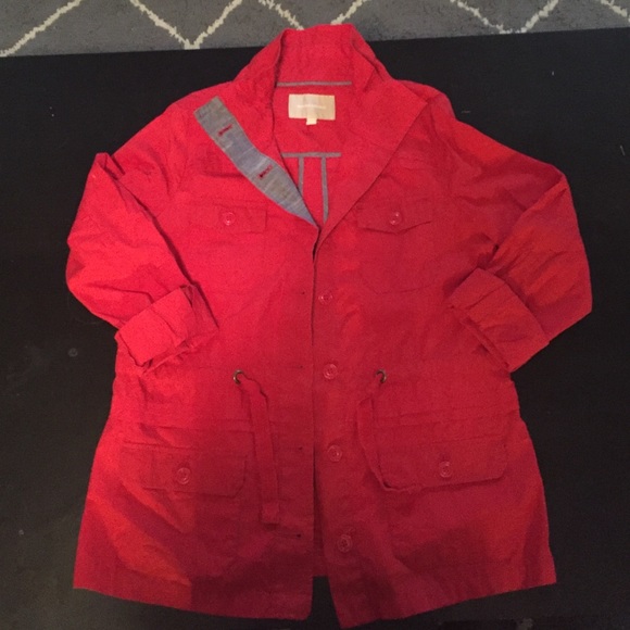 Banana republic red cargo jacket