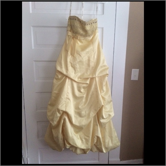 Yellow prom dress