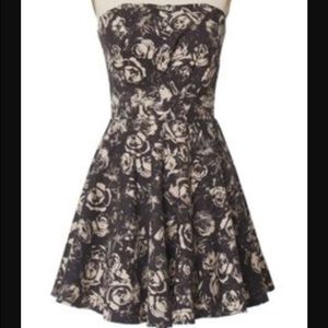 Angie strapless floral dress