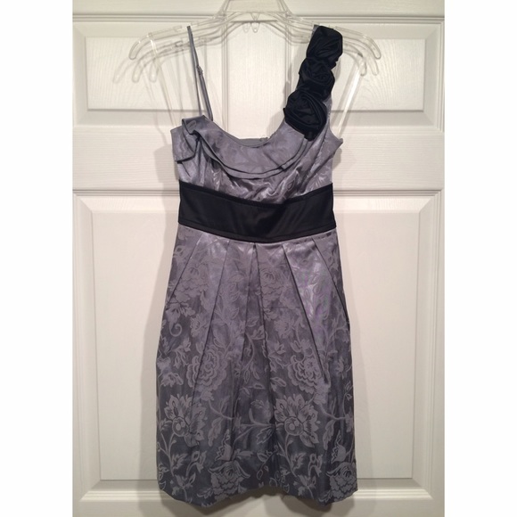 Grey floral dress