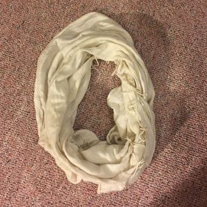 Cream Infinity Scarf