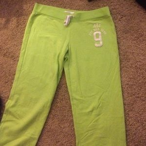 Abercrombie and Fitch green sweatpants