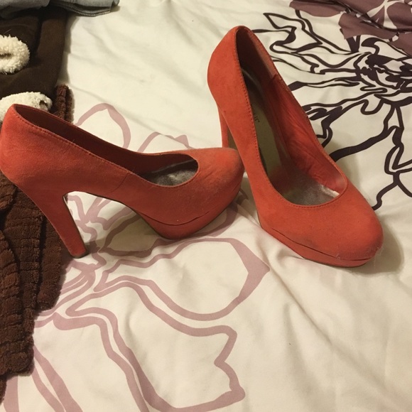 Peach colored shoes!