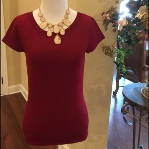 Red BANANA REPUBLIC top