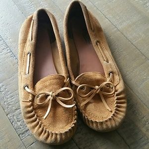 Lucky size 8 slip on suede moccasin