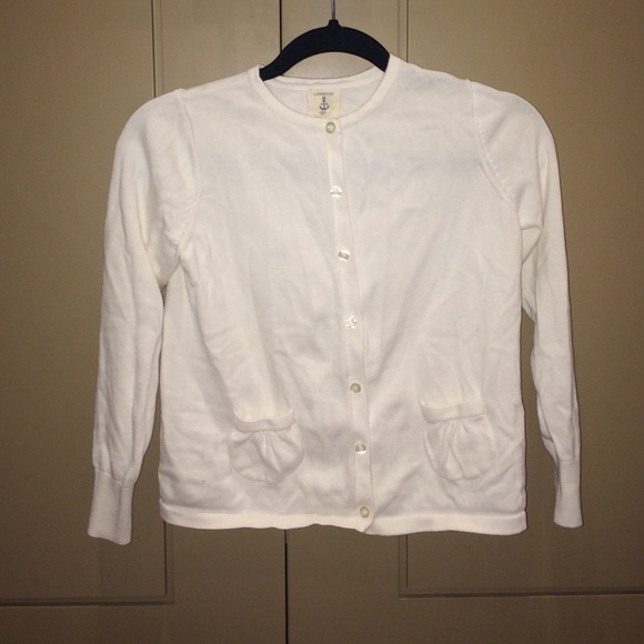 White button up cardigan