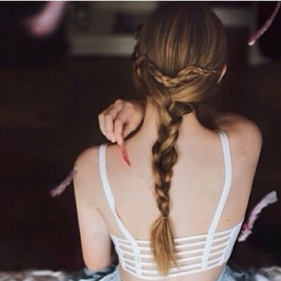 White Caged bralette.