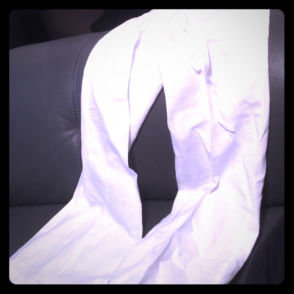 J crew 3 fit white pants light