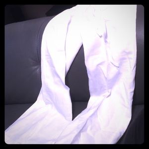 J crew 3 fit white pants light