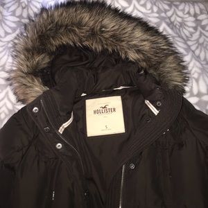 Brown Hollister winter coat.