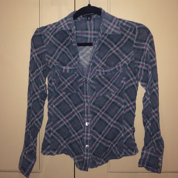 Plaid green and red shirt