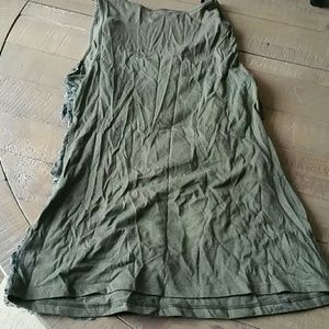 Express Tops - Express lacy army green tank Express Tops - Express lacy army green tank