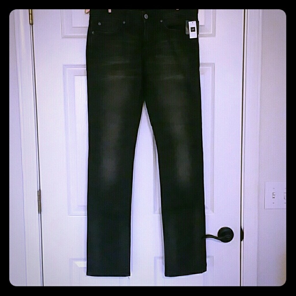 NWT GAP Premium Straight 8/29 Long Black Jeans