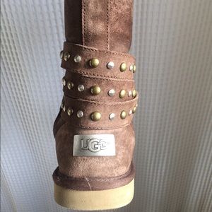 Suede Ugg Boots with detailing
