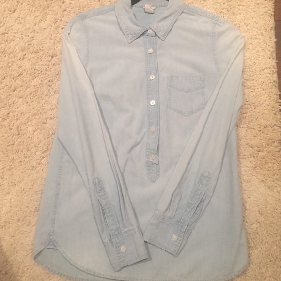 J.Crew denim button up!