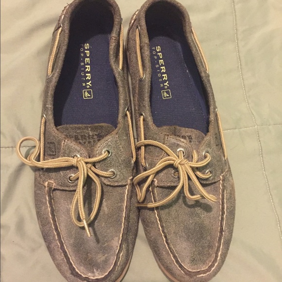 Men Sperry topsider grey size 12