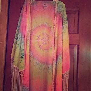 UNIF Tie- die kimono (size M)