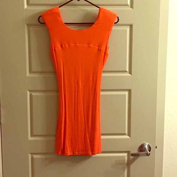 BeBe orange dress