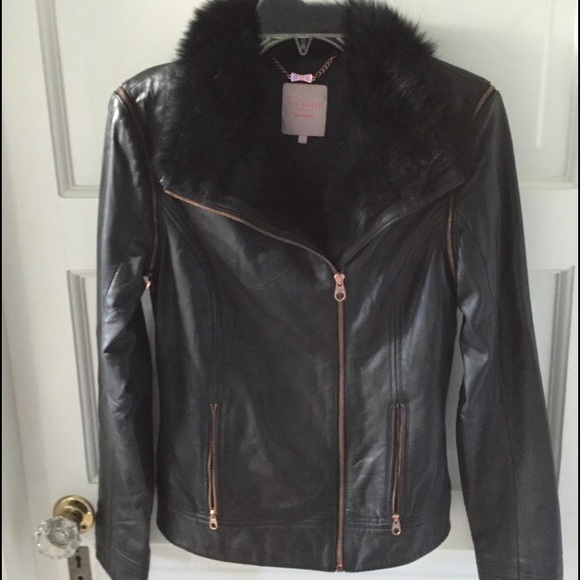 Ted Baker leather jacket/vest