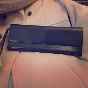 Classic Alfani Black Leather Clutch