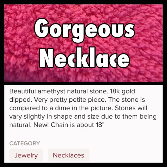 Amethyst Necklace - Picture 3 of 3