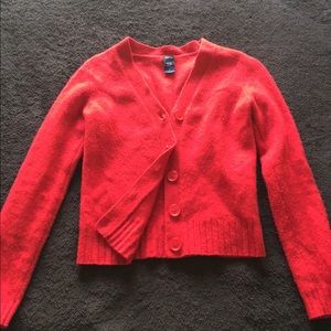 Red cardigan rockabilly/pinup/psycho