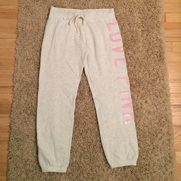 PINK Victoria's Secret campus crop sweatpants