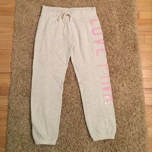 PINK Victoria's Secret campus crop sweatpants