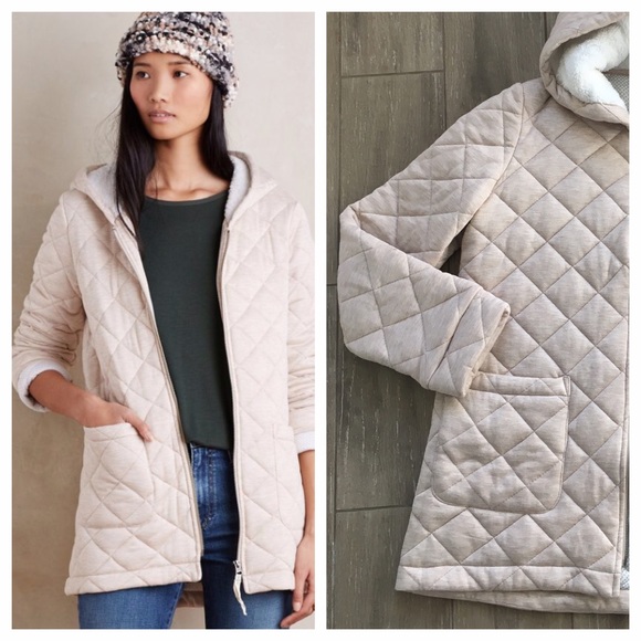 Anthropologie Jackets & Blazers - Anthropologie Hooded Quilted Gwynn Jacket