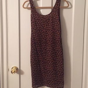 Leopard sequenced dress
