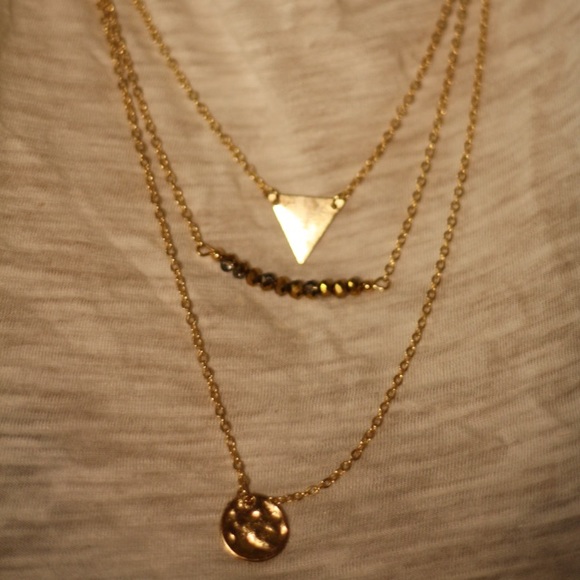 F21 triple strand necklace