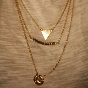 F21 triple strand necklace