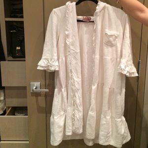 White juicy bathrobe