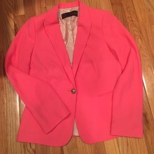 Zara Basics Hot Pink Blazer Size Large