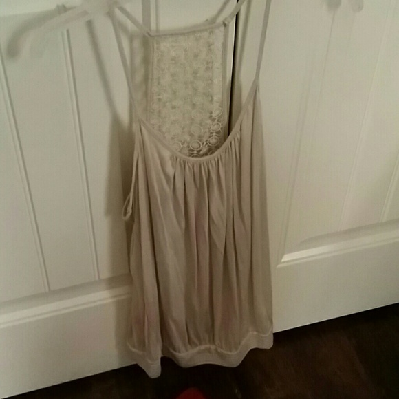 Express beige knitted tank