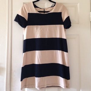 Black and Tan striped dress