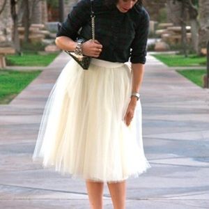 White Tulle Skirt