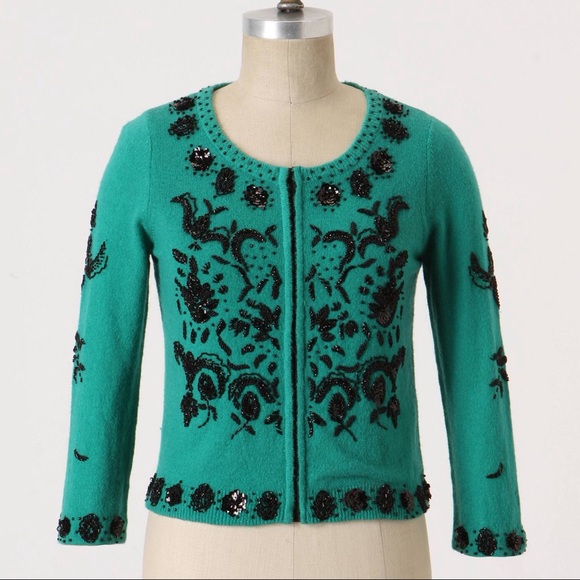 Anthropologie Sweaters - Anthropologie Love Letter Cardigan Sweater beaded